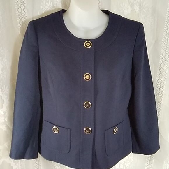 JONES NEW YORK SUIT TOP BLAZER JACKET SIZE 6 - Picture 5 of 16